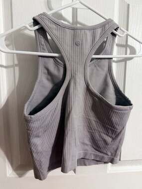 Lululemon Ebb to Street Cropped Racerback Tank Top Size 6